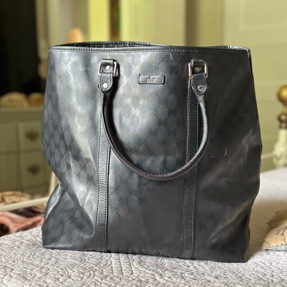 Gucci Implement black tote back Great condition Double handles black - Picture 16 of 16